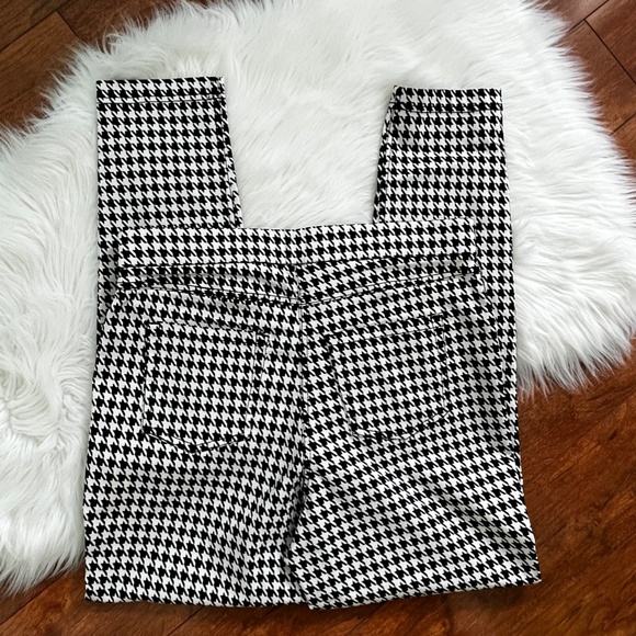 No Boundaries Black/White Houndstooth Print Stretch Pants-Size Large (11-13) - Picture 1 of 9